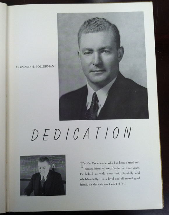 1941 HHS Yearbook pg7 Dedication